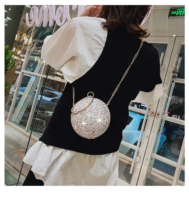 Round Ball Bling Handbag