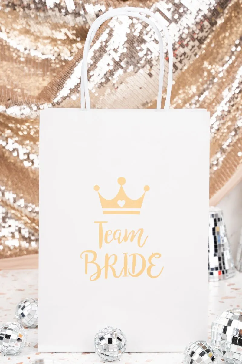 SALE! Team Bride Small Gift Bag