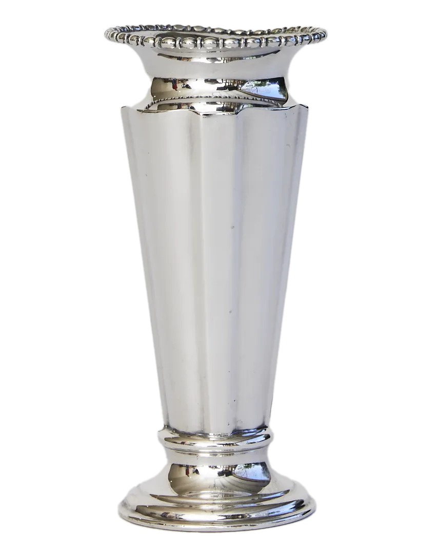 Silver Rose Vase 02