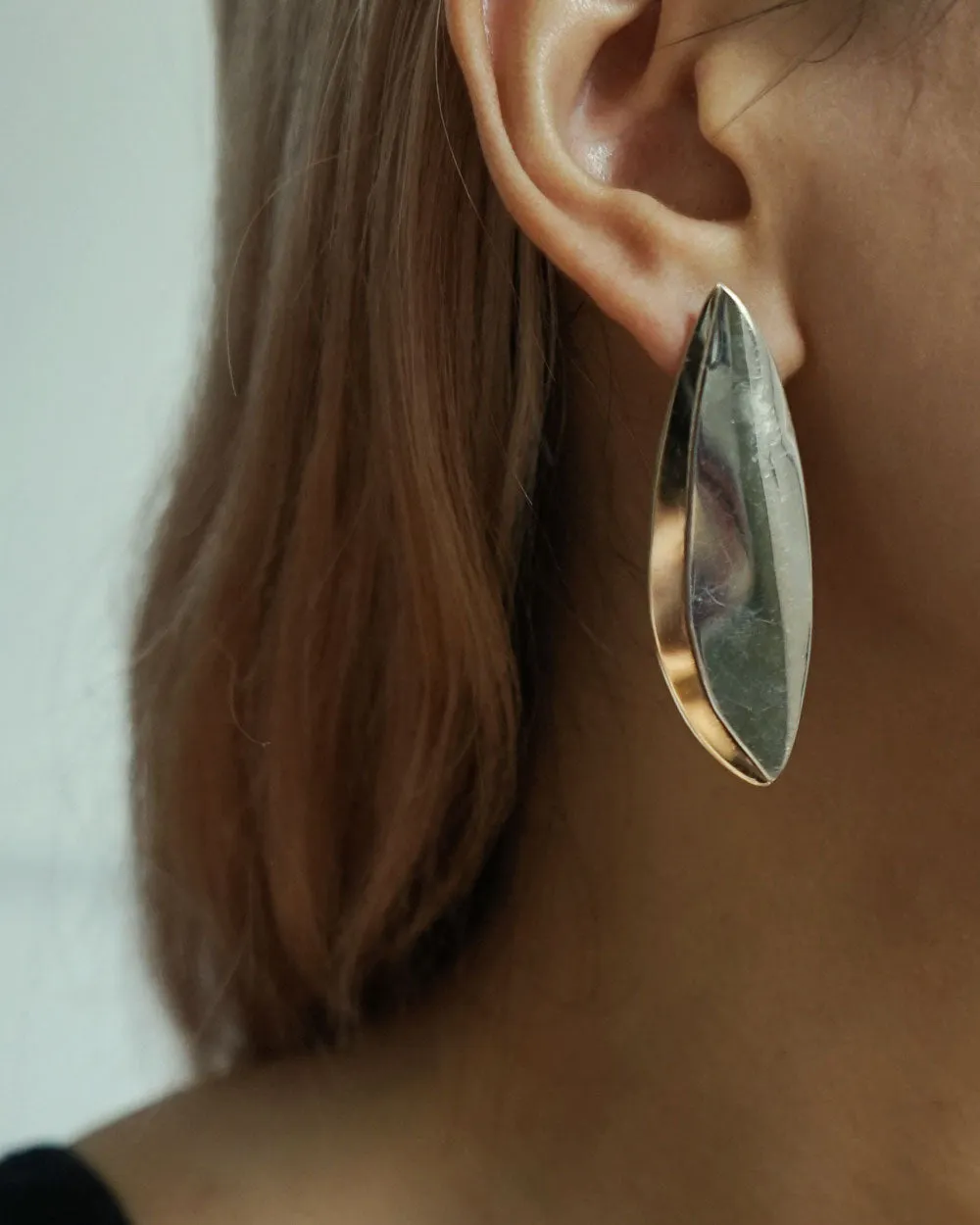 Silver x 14k Gold Earrings