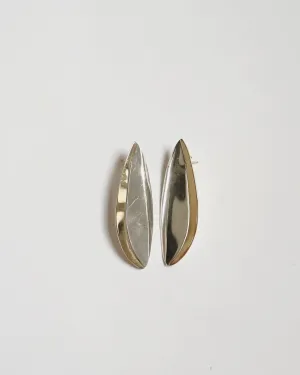 Silver x 14k Gold Earrings