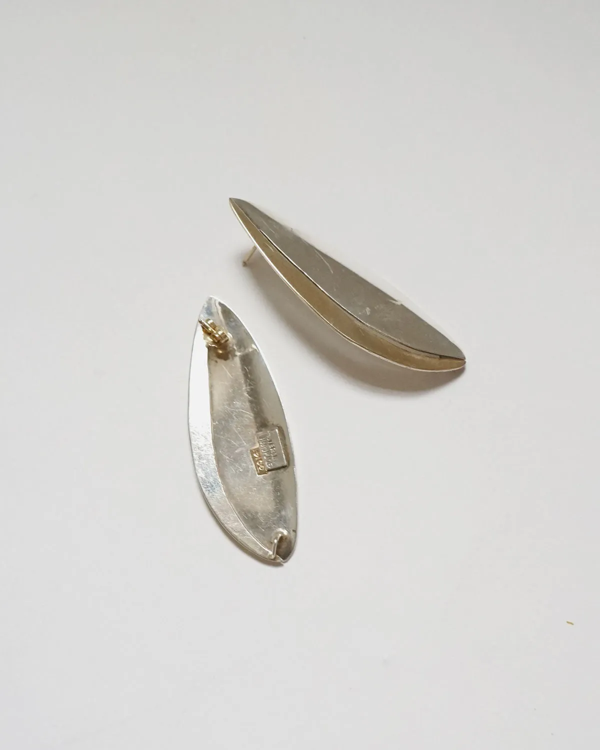 Silver x 14k Gold Earrings