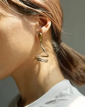 Silver x Brass Earrings