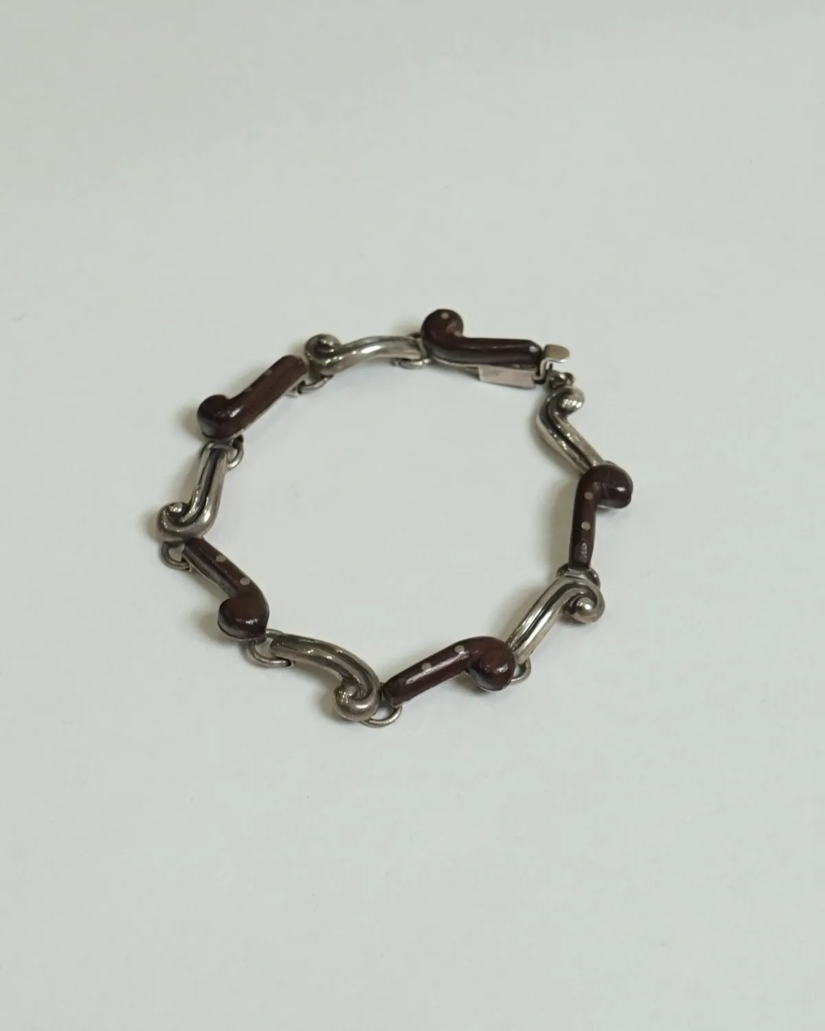 Silver x Wood Bracelet