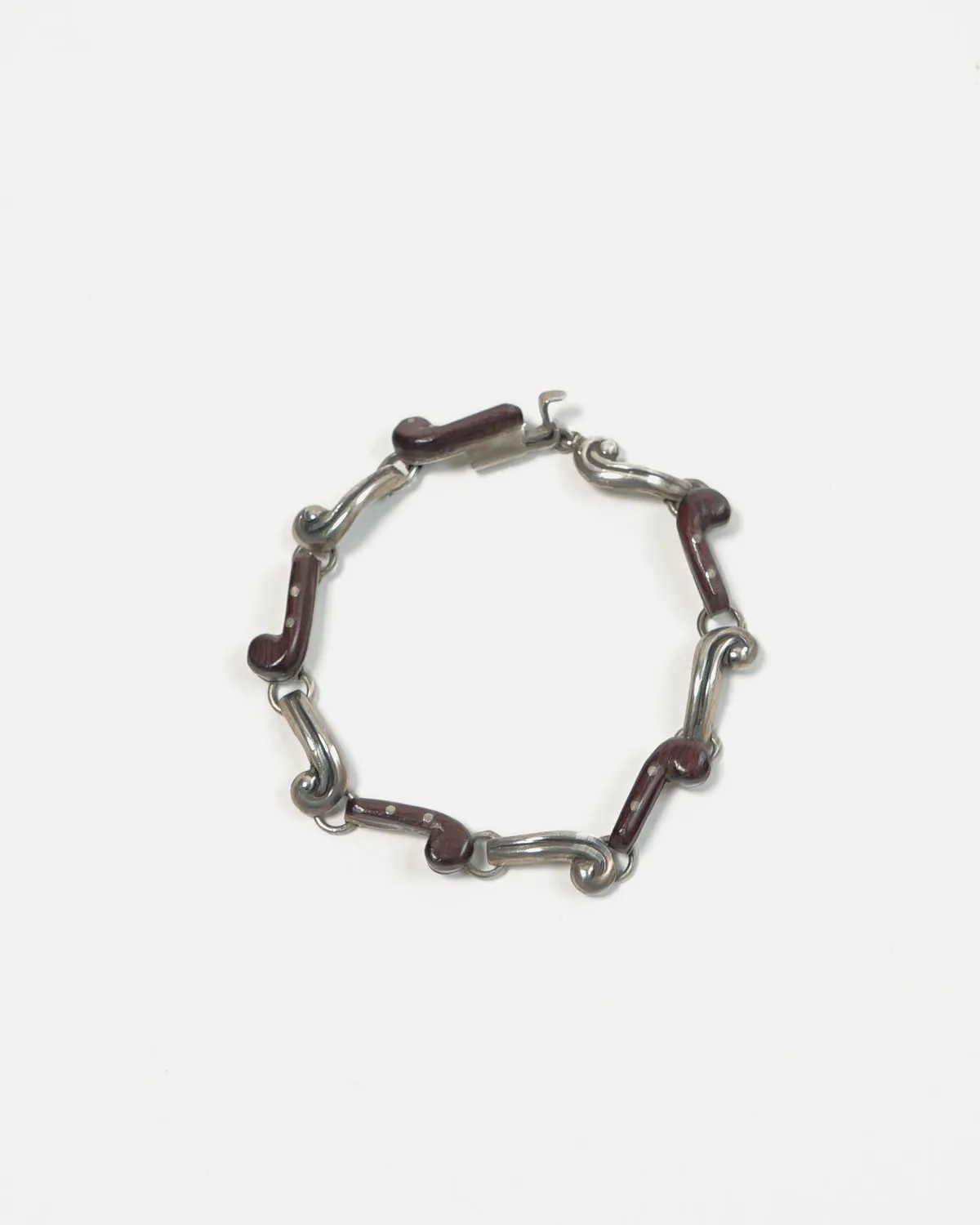 Silver x Wood Bracelet