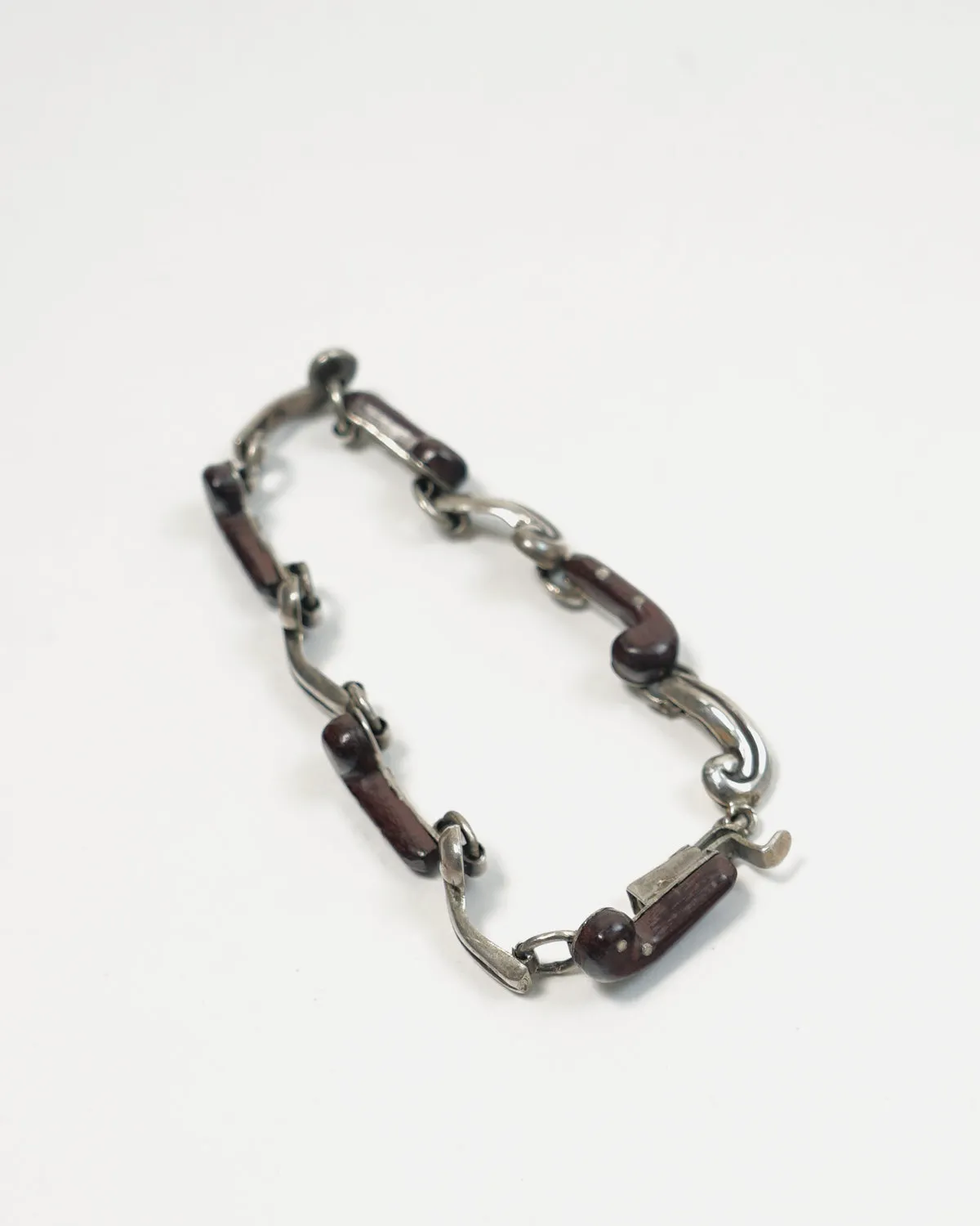 Silver x Wood Bracelet