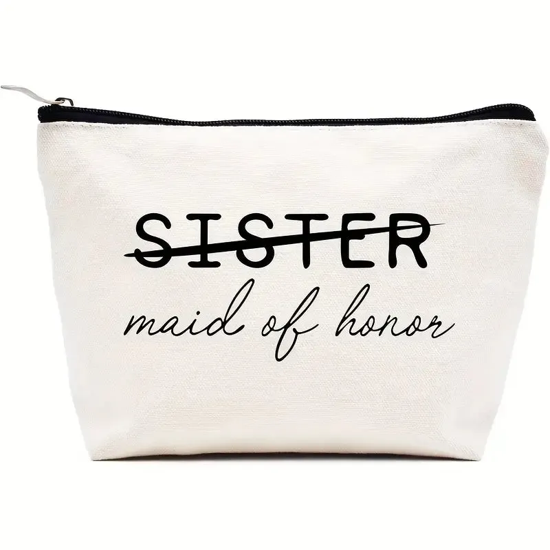 SISTER Maid of Honor Makeup Bag