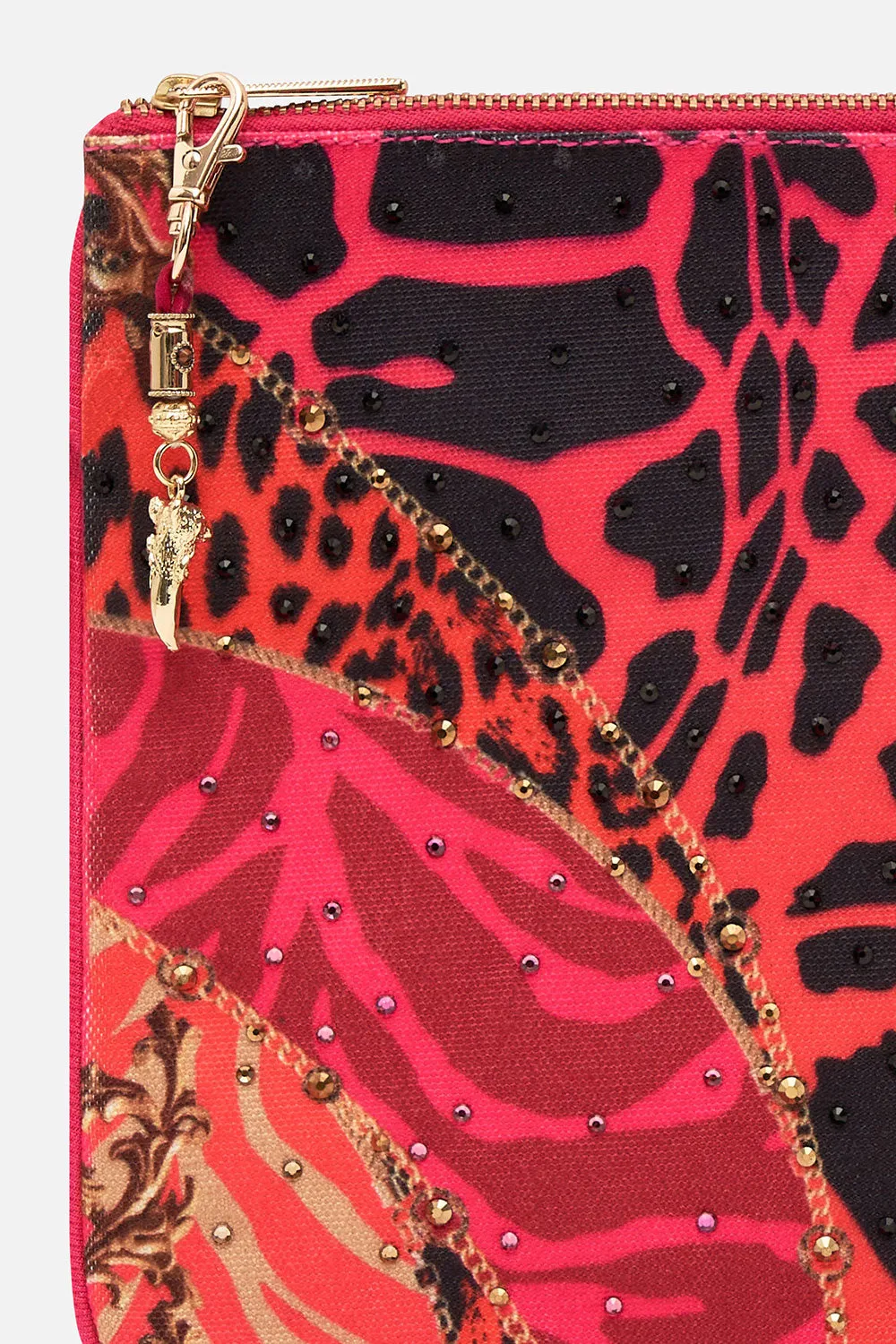 SMALL CANVAS CLUTCH ALWAYS CHANGE YOUR SPOTS