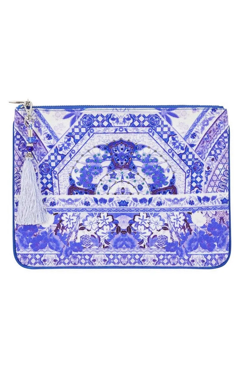 SMALL CANVAS CLUTCH THE FAN SEA