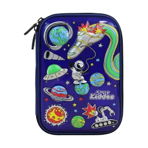 Smily Kiddos Single Compartment Pencil Case V2 Space Theme Blue-Sk16001680