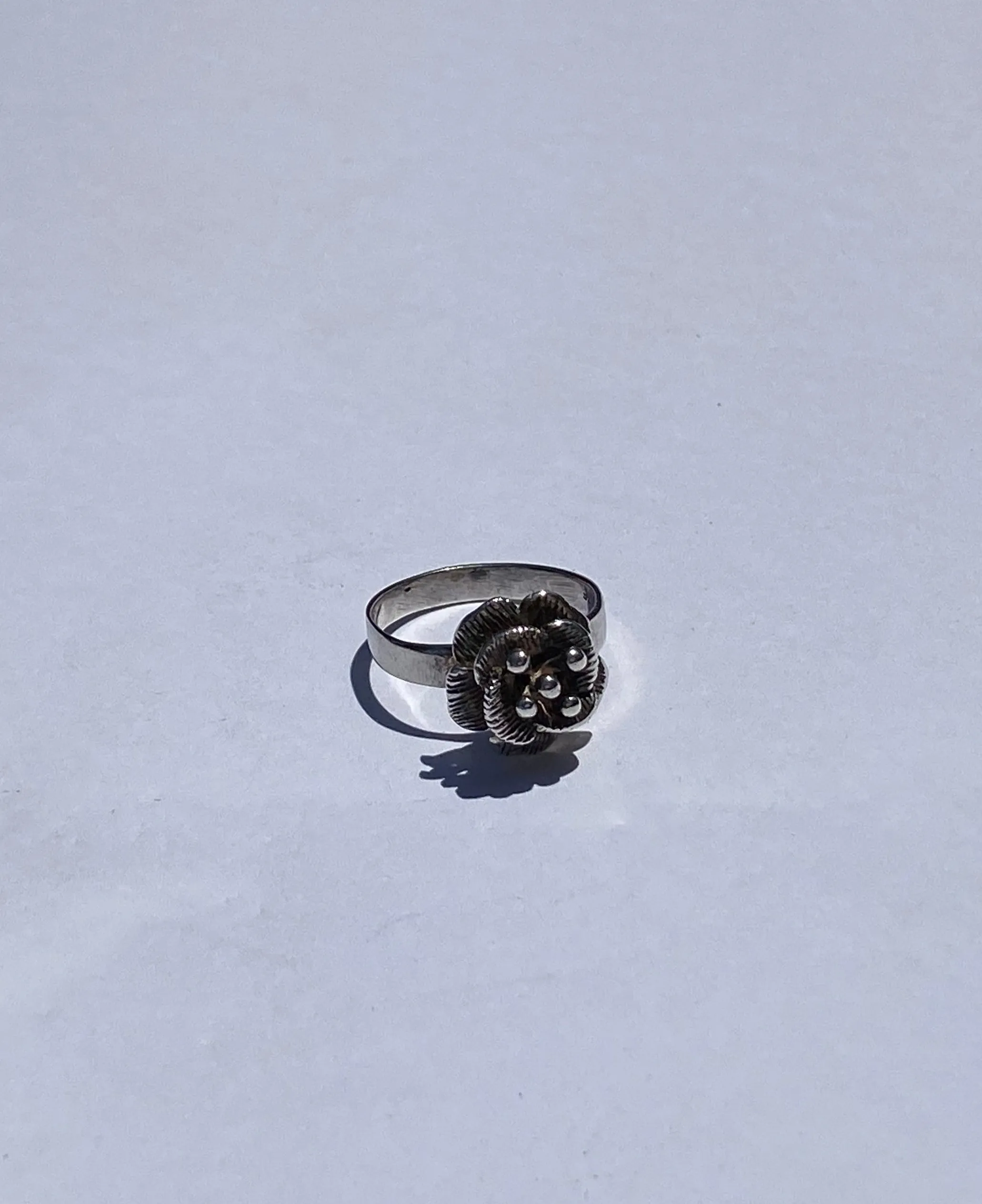 Sweet Flower Silver Ring