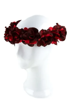 TEEK - VIBRANT BURGUNDY FLOWER CROWN
