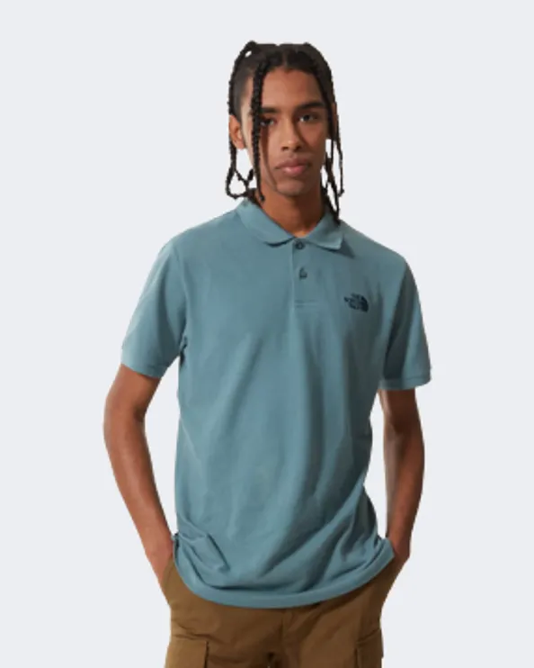 The North Face Piquet Men Lifestyle Polo Short Sleeve Goblin Blue