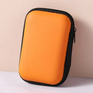 Travel Storage Bag for Earphones and Cables - Portable Zipper Organizer for Electronics