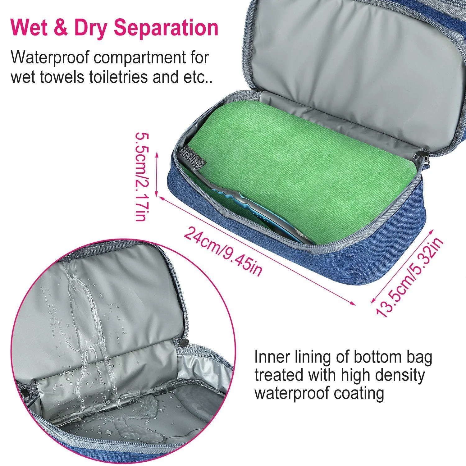 Travel Toiletry Cosmetic Bag