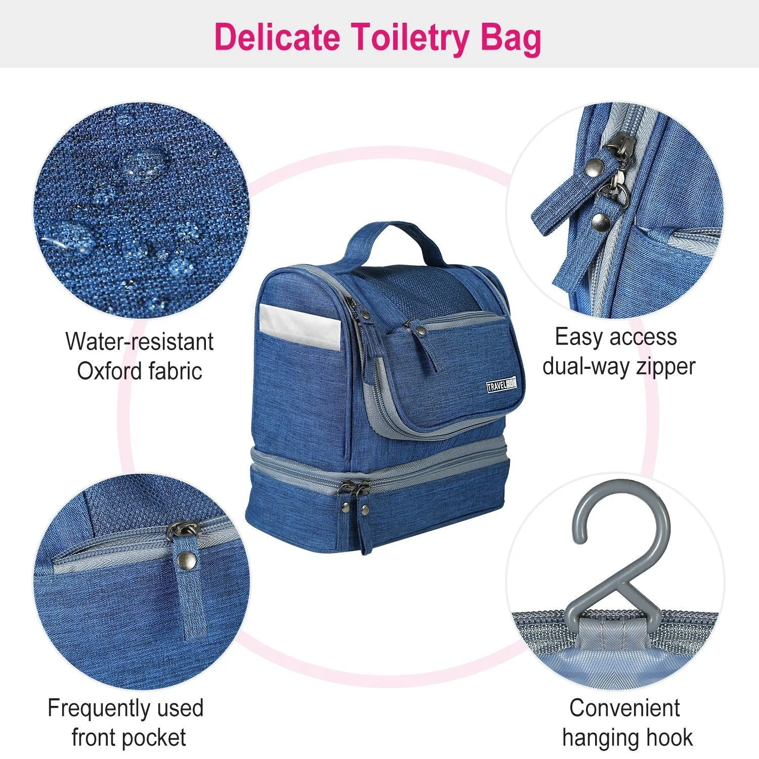 Travel Toiletry Cosmetic Bag