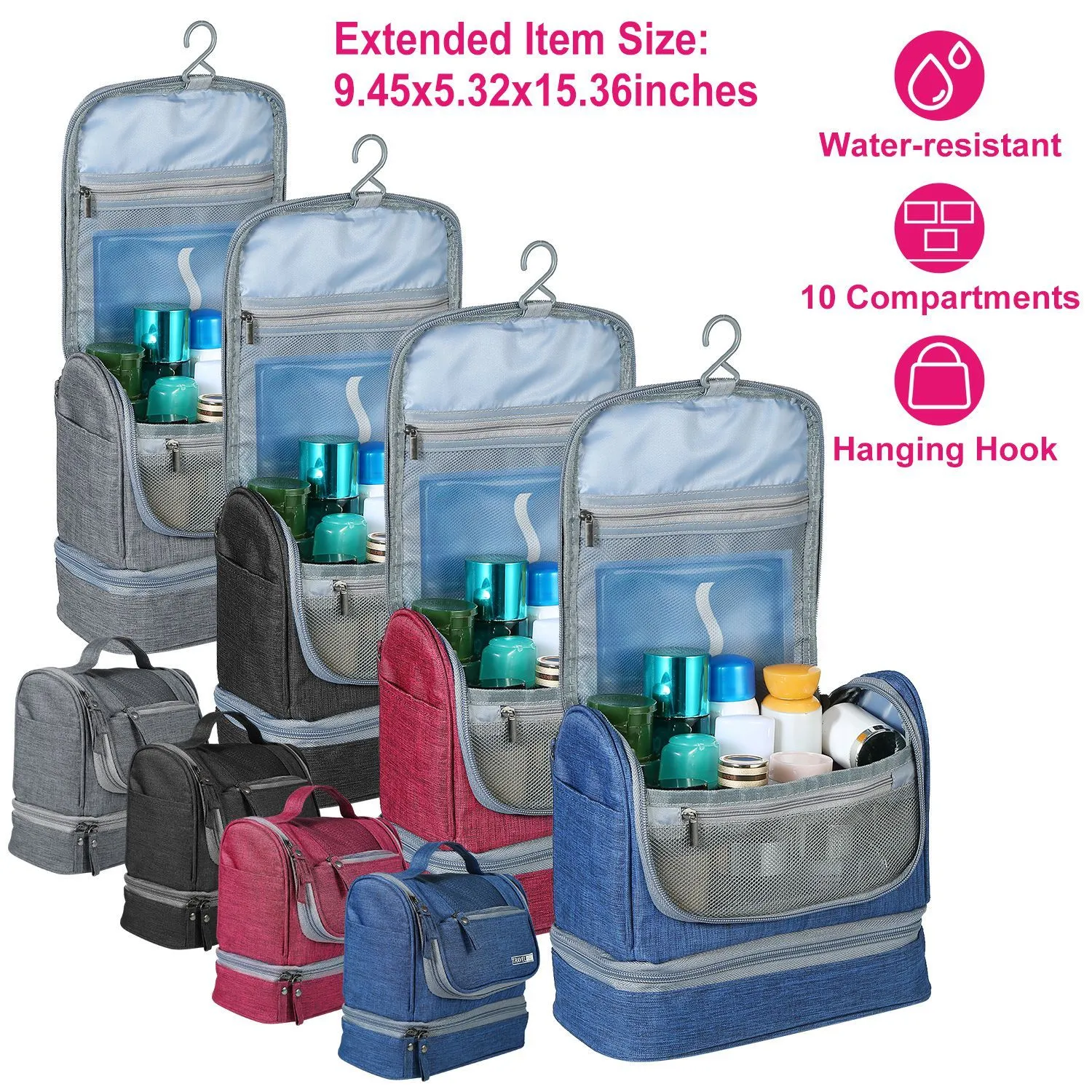 Travel Toiletry Cosmetic Bag