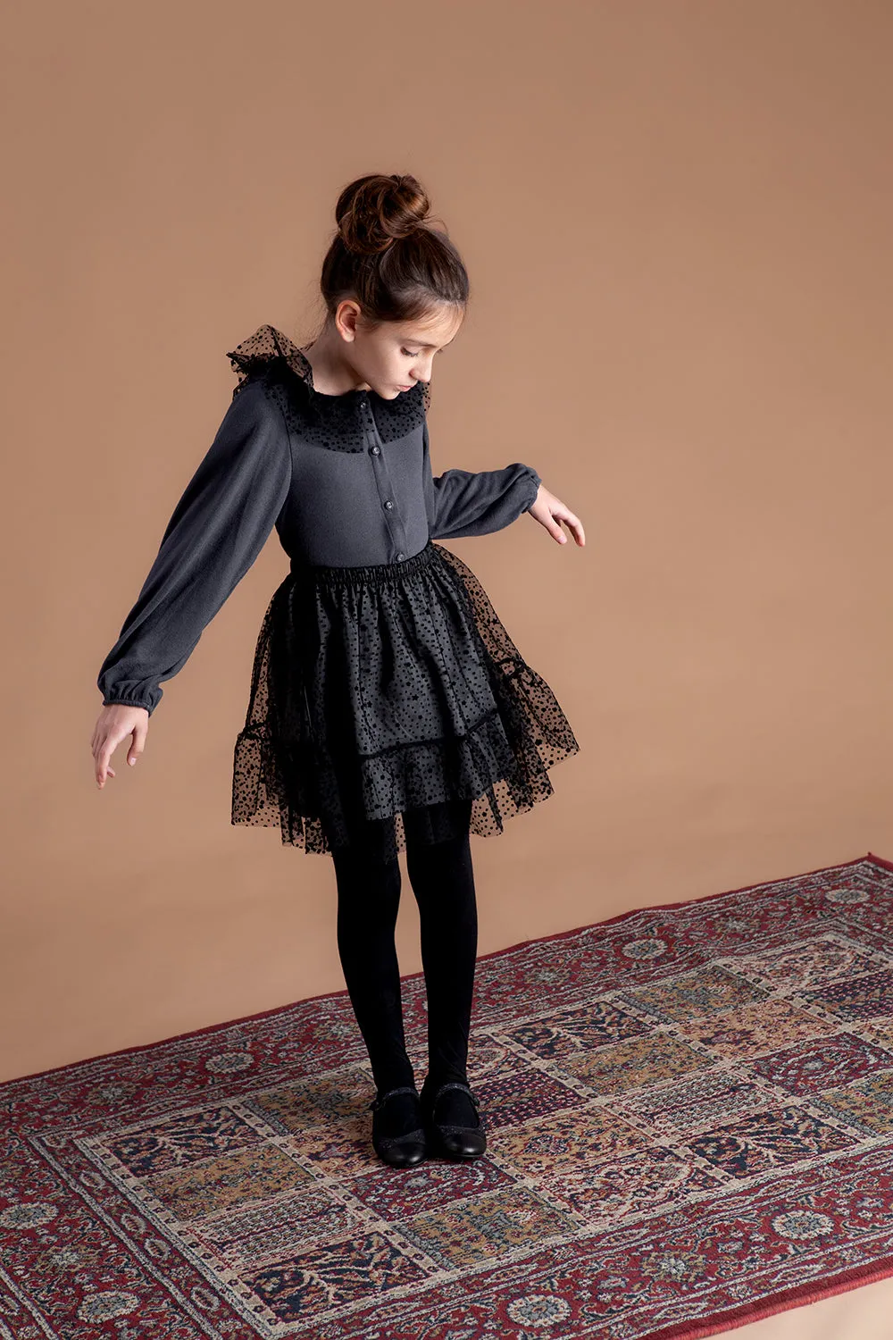 Tulle Stars Buttons Shirt