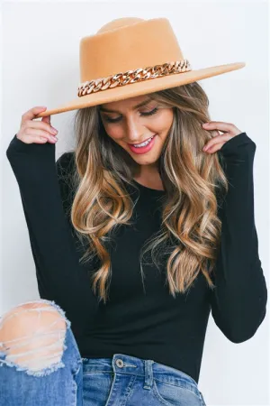 Tulsa Tan Chain Felt Panama Hat