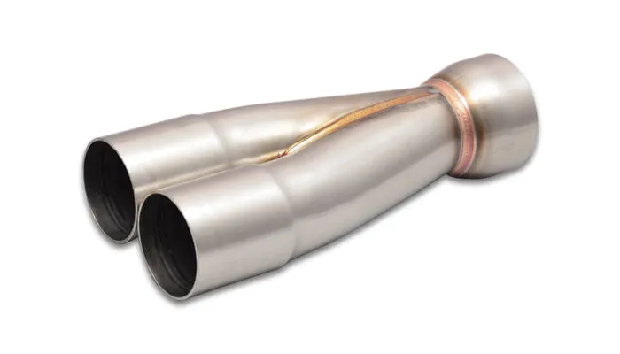 Vibrant 2-1 Merge Collector — 1.875" Inlet ID x 2.250" Merge Outlet OD 304 Stainless (10354)