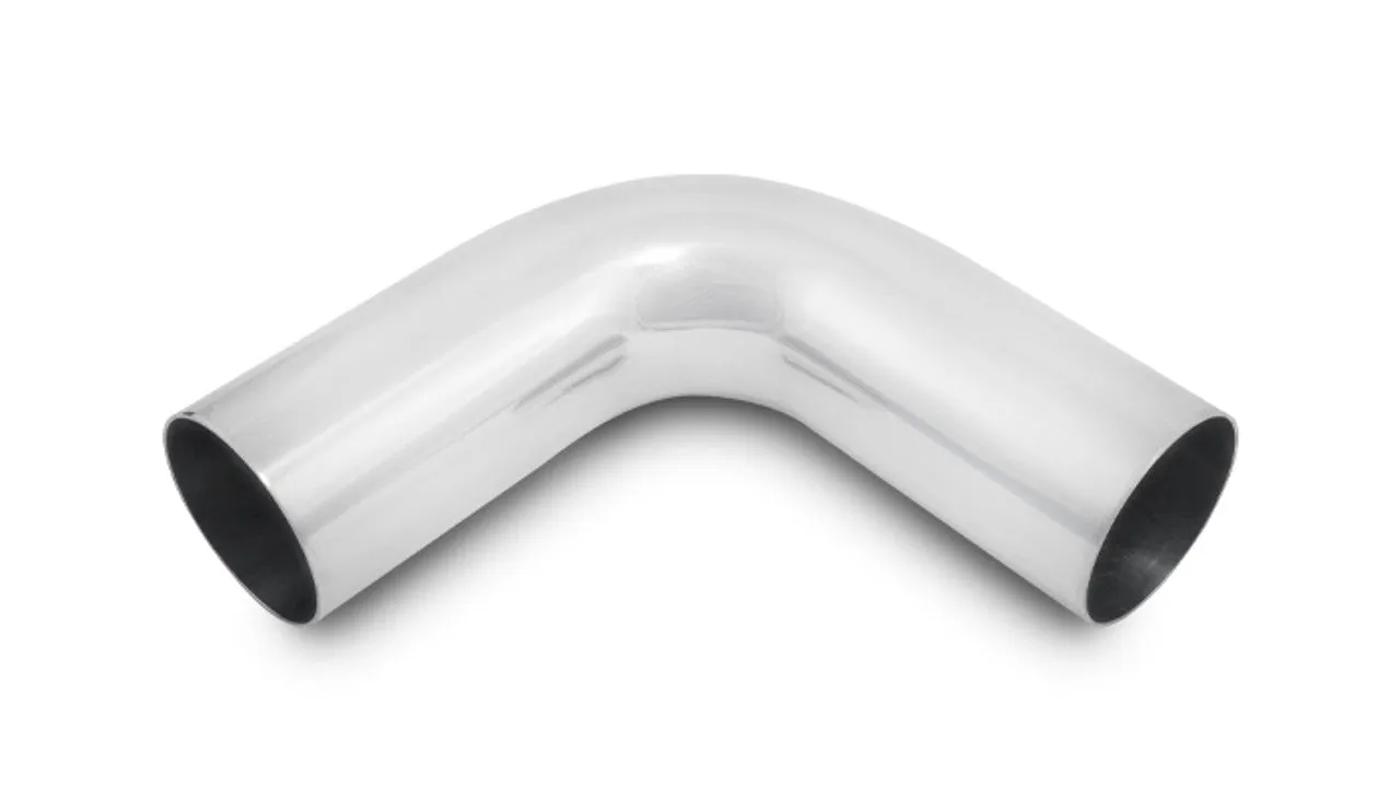 Vibrant 90 Degree Aluminum Piping, 4" O.D. - Polished  - 2876