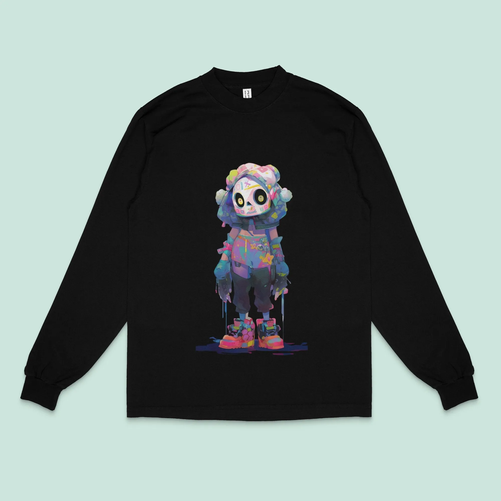 Vibrant Anime Street Girl