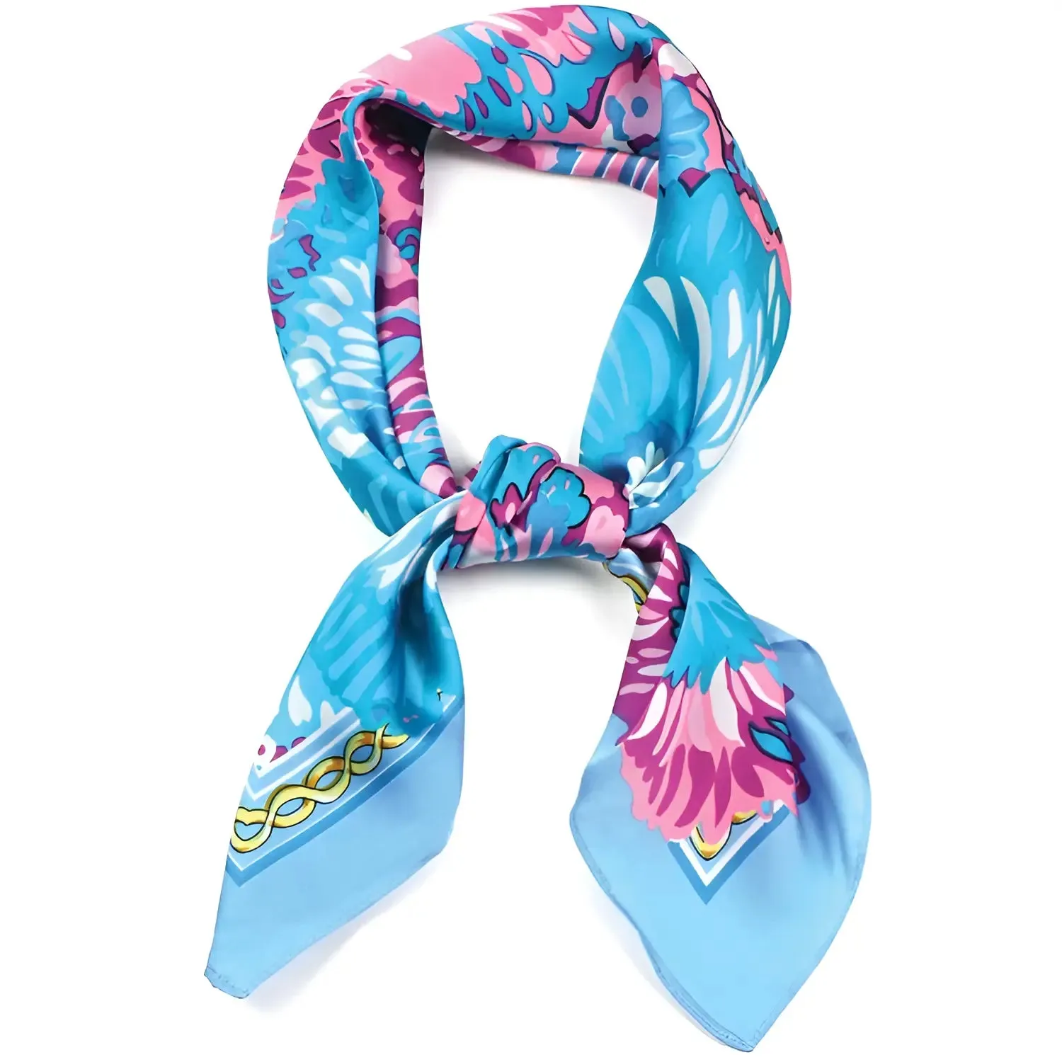 Vibrant Floral Print Scarf