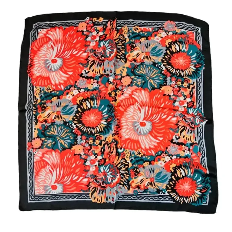 Vibrant Floral Print Scarf