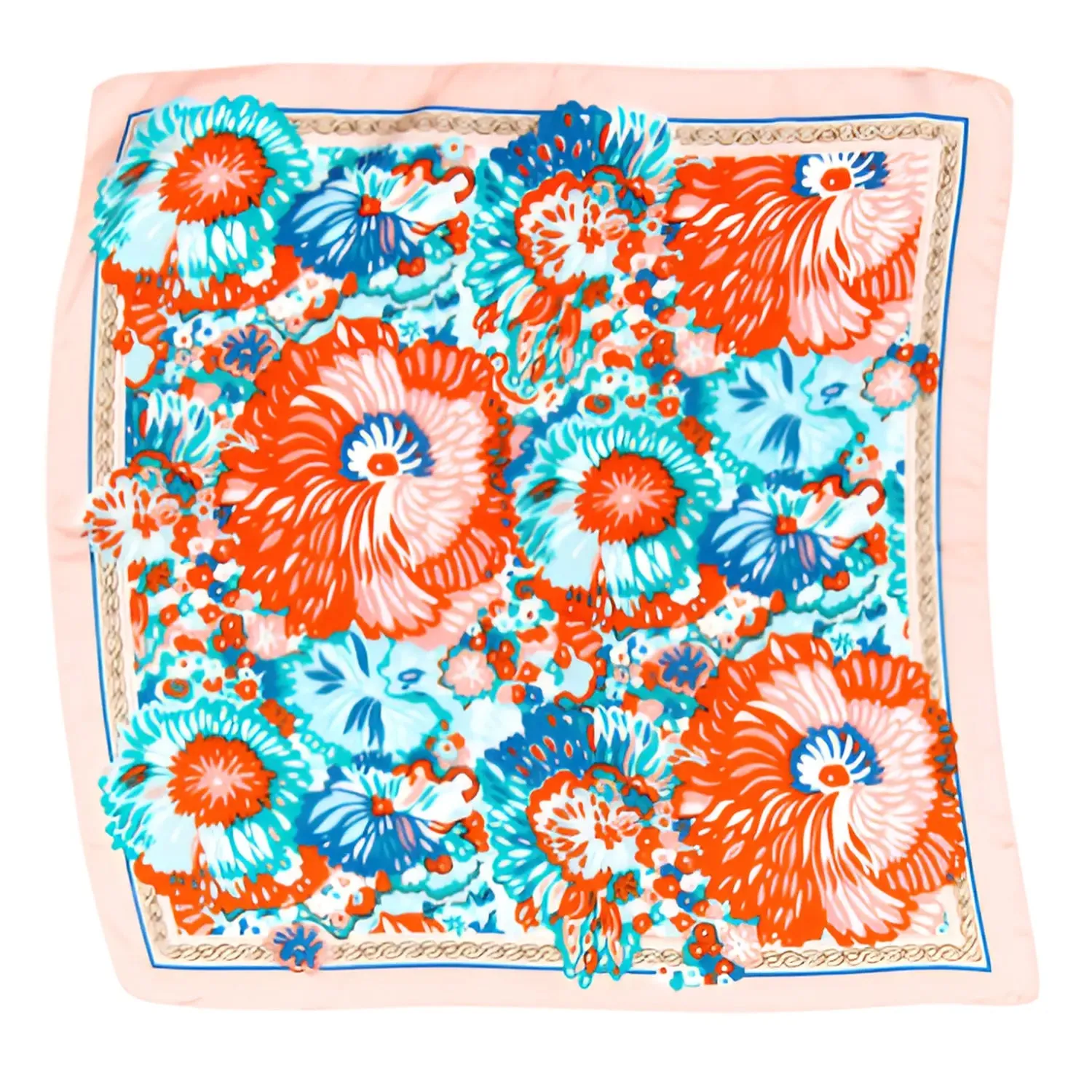 Vibrant Floral Print Scarf