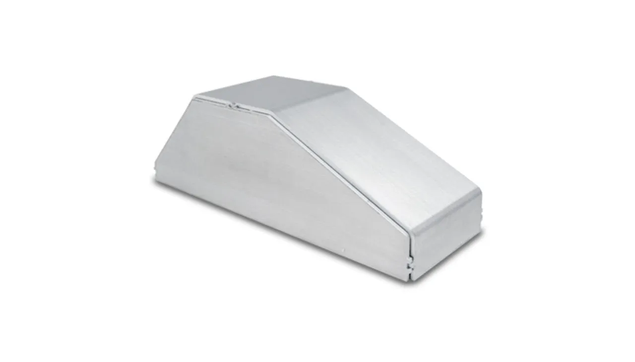 Vibrant Horiztonal Intercooler End tank, 3.50"W x 11.00"L x 3.00" Thick  - 22835