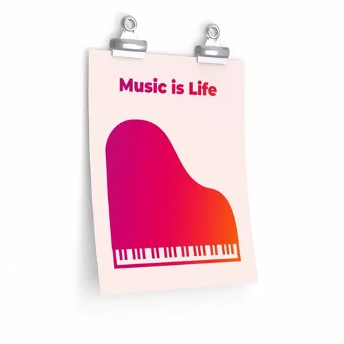 Vibrant Life Music Poster