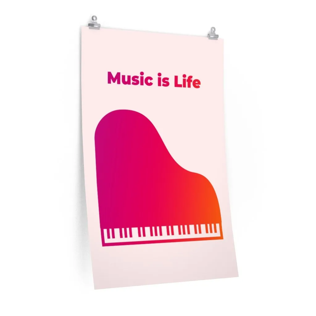 Vibrant Life Music Poster