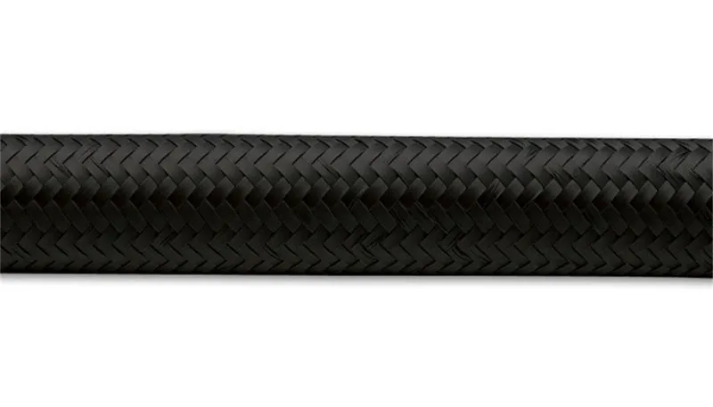 Vibrant Performance 2ft Roll -10 Black Nylon Braided Flex Hose