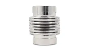 Vibrant Performance Bellow Exhaust Flex Pipe - Weld-On - Flexible - 1-3/4" Inlet - 1-3/4" Outlet - 2-1/2" Long - Stainless - Polished