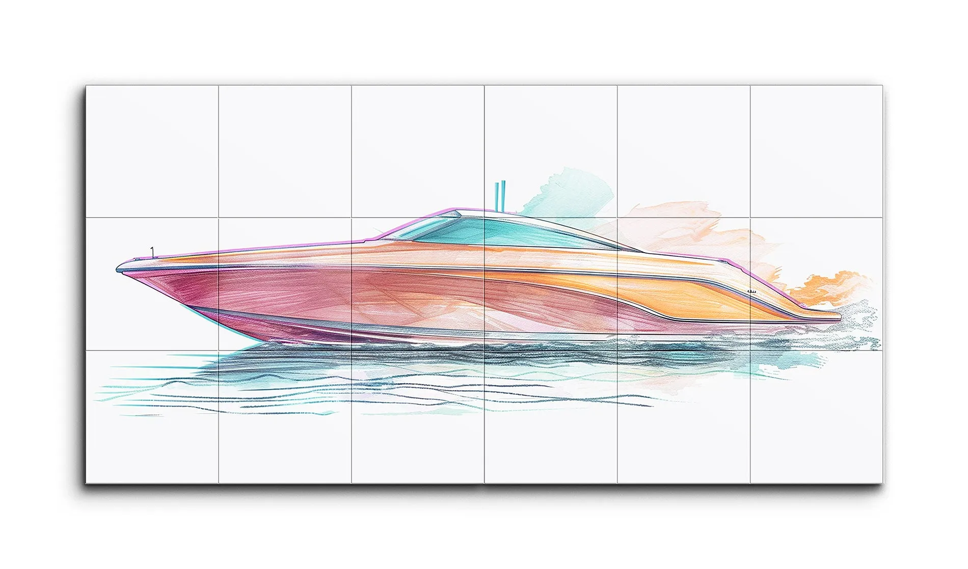 Vibrant Speedboat Symphony