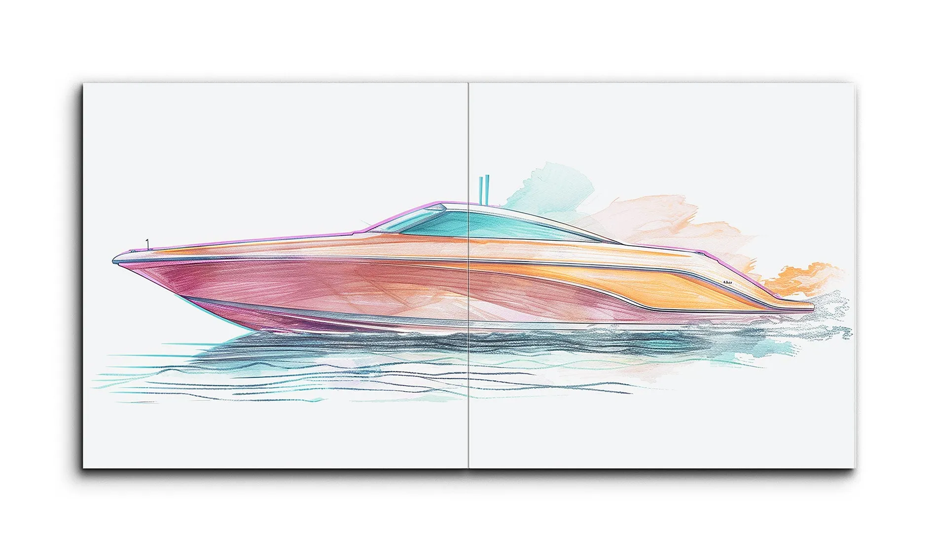 Vibrant Speedboat Symphony