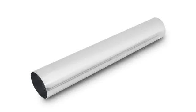 Vibrant Straight Aluminum Piping, 4.5" O.D. x 18" Long - Polished  - 2947