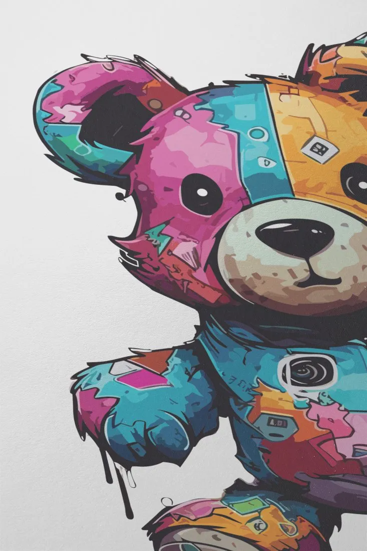 Vibrant Street Style Teddy