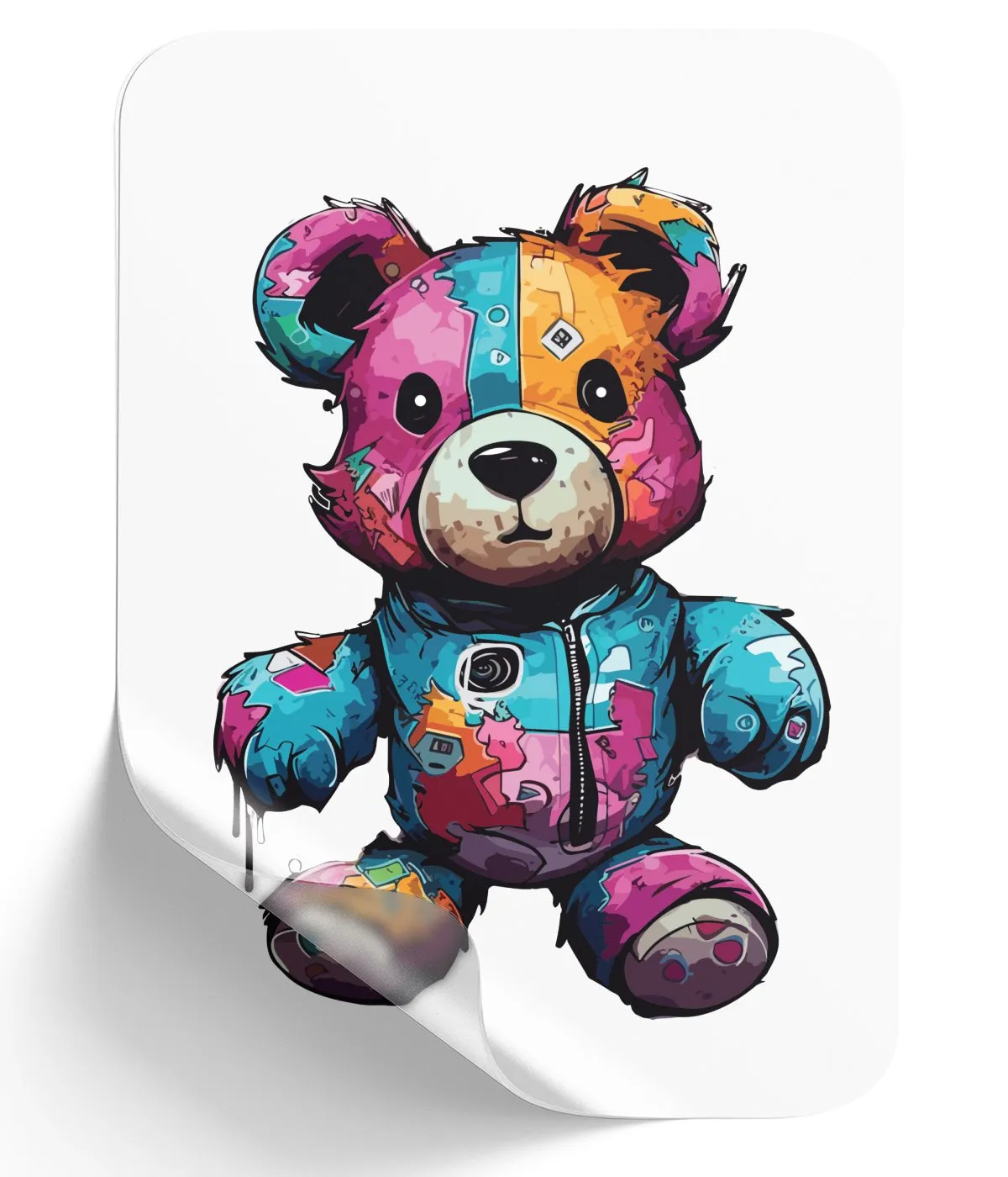 Vibrant Street Style Teddy