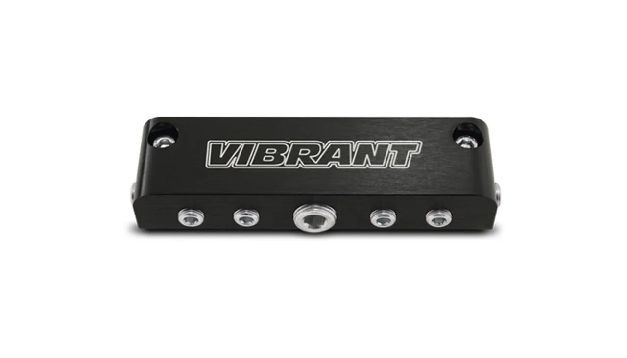 Vibrant Vacuum Block Manifold - Anodized Black - 2691