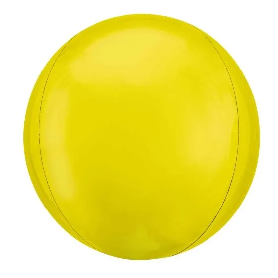 Vibrant Yellow Orbz Balloon 40cm Each