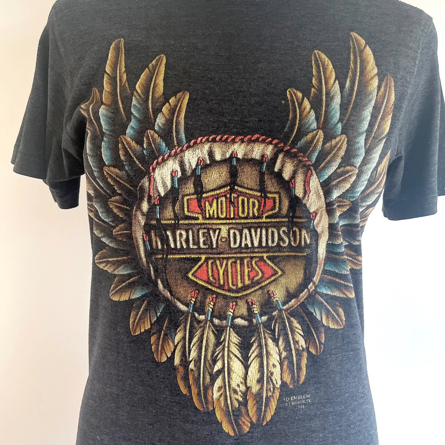 Vintage 3D Emblem HARLEY TEE