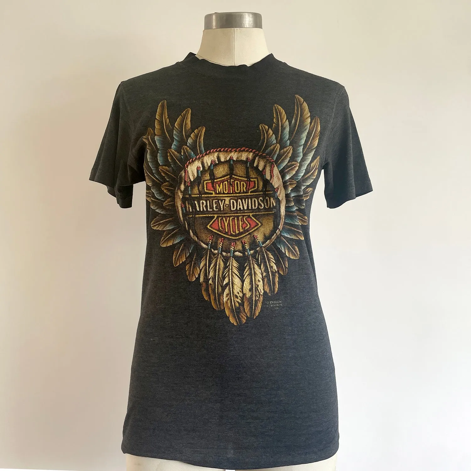 Vintage 3D Emblem HARLEY TEE