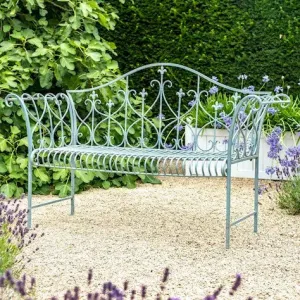 VINTAGE BENCH - ANTIQUE BLUE