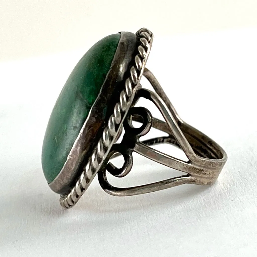 Vintage Cerrillos Turquoise Ring<br>Size: 6.5