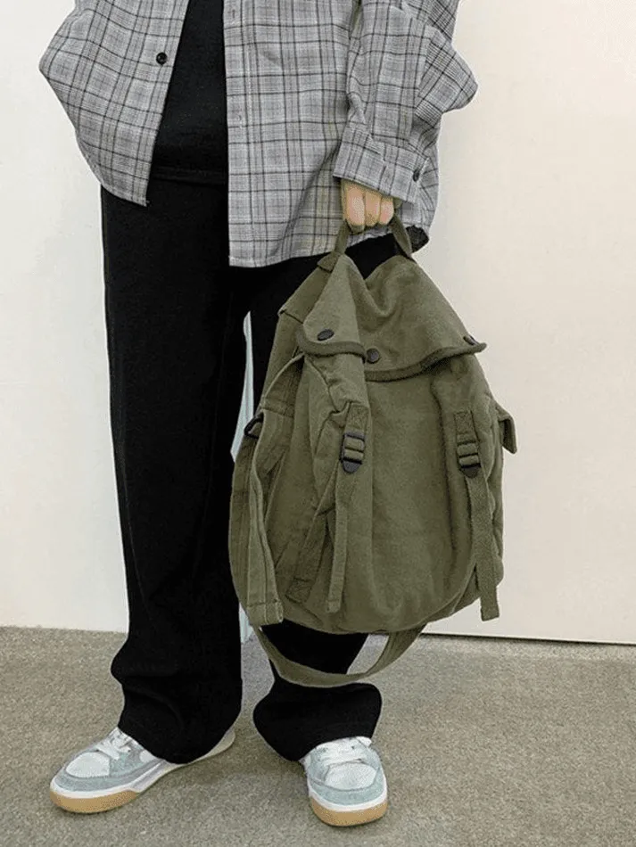 Vintage Large Capacity Crossbody Bag