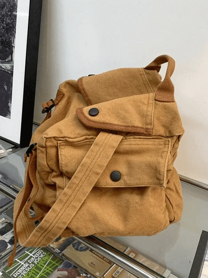 Vintage Large Capacity Crossbody Bag