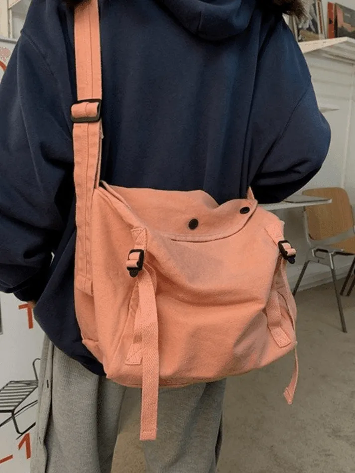 Vintage Large Capacity Crossbody Bag