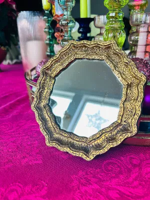 Vintage Mirror- Syroco Octagon Gold Frame