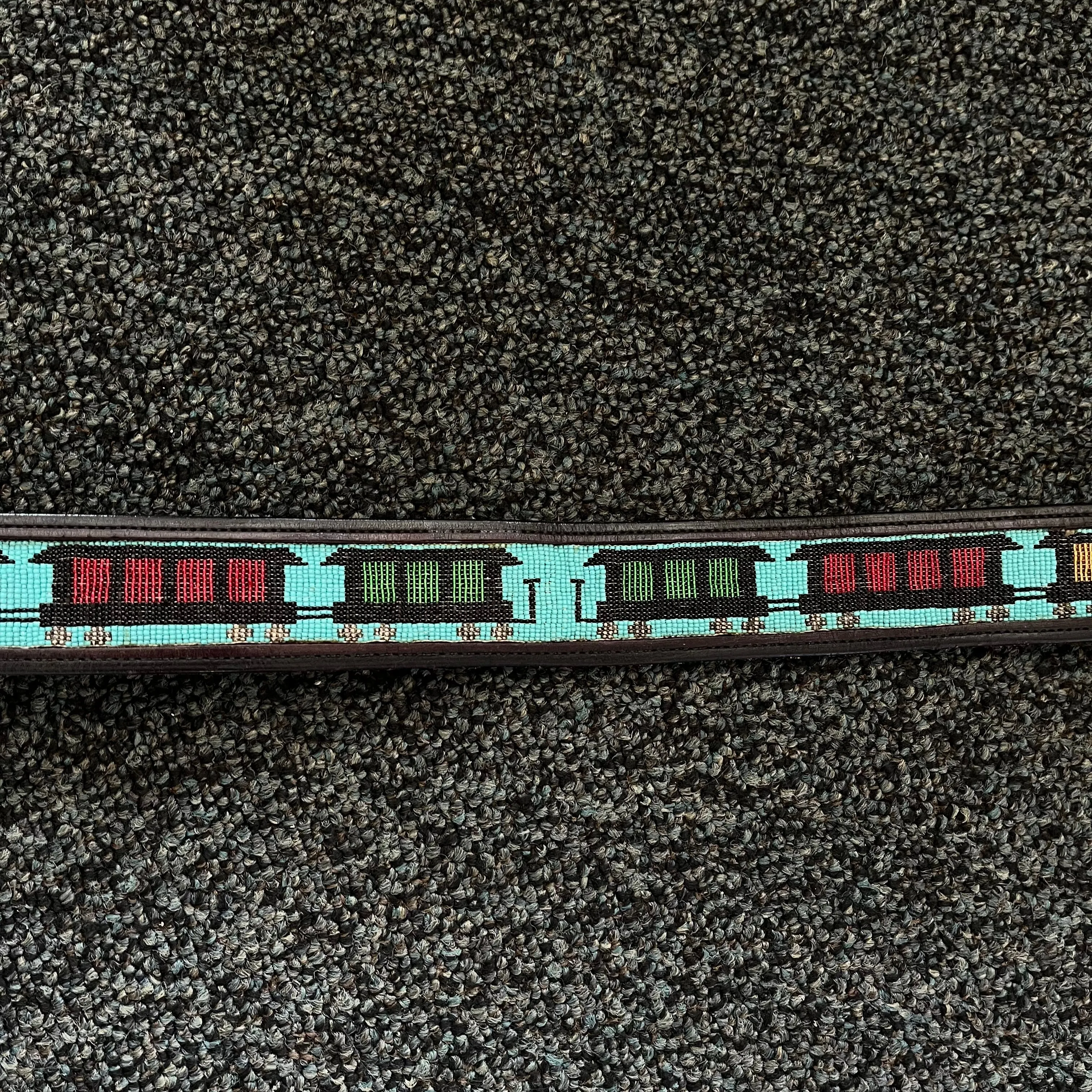 Vintage Santa Fe Railway Beaded Belt<br>By Teri Greeves